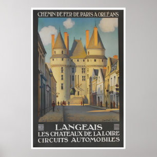 Langeais Art France Travel Poster French Print