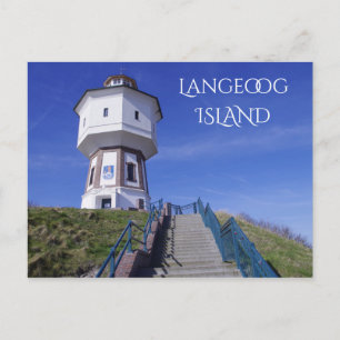 Langeoog Island Water Tower, East Frisia, Germany Postcard