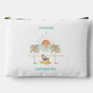 Langkawi Andaman Sea Retro Chic Accessory Pouch