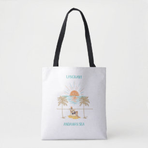 Langkawi Andaman Sea Retro Chic Tote Bag