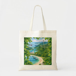 Langkawi Malaysia Sky Bridge Tropical Beach Tote Bag
