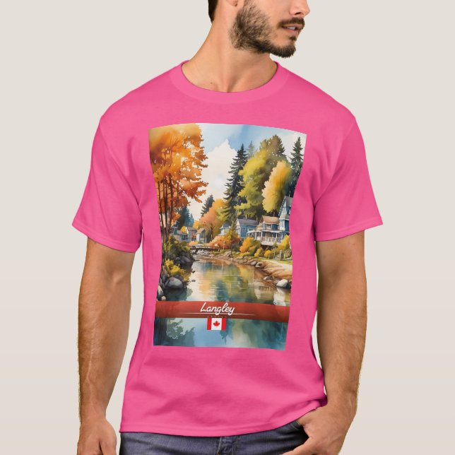 Langley Canada Travel T-Shirt (Front)