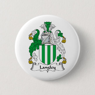 Langley Family Crest 6 Cm Round Badge