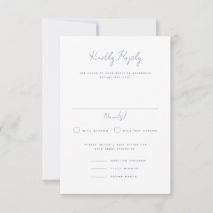 Langley Portrait Wedding RSVP Card
