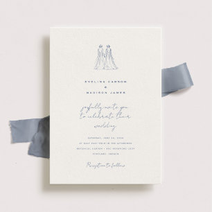 Langley Wedding Invitation Two Brides