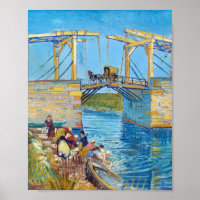 Langlois Bridge at Arles (1888) Van Gogh Fine Art
