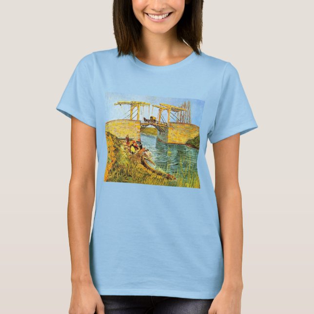 Langlois Bridge at Arles by Vincent van Gogh T-Shirt (Front)