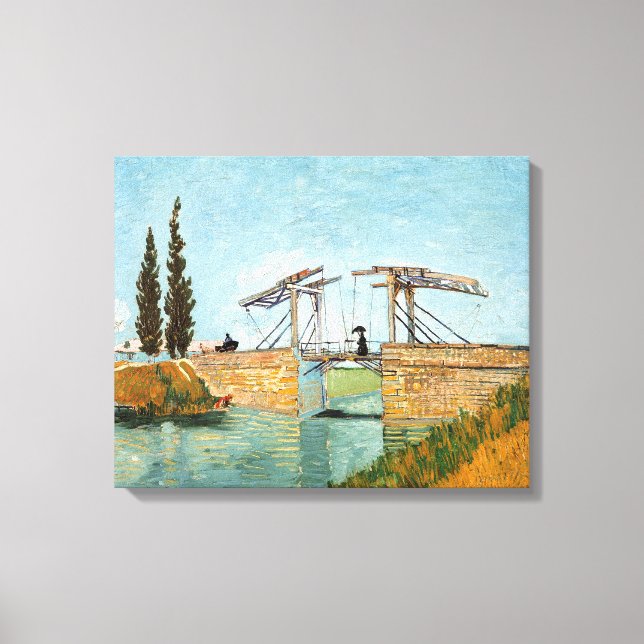 Langlois Bridge at Arles Vincent Gogh  Canvas Print (Front)