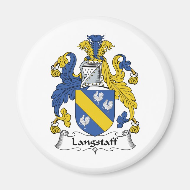 Langstaff Family Crest Magnet (Front)
