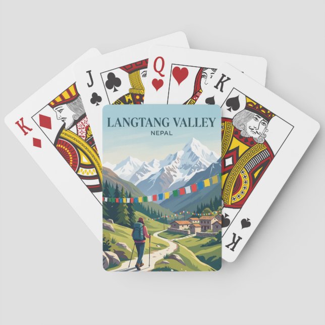 Langtang Valley Nepal Playing Cards (Back)