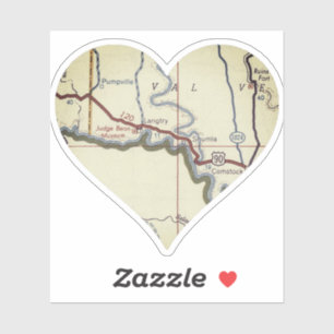 Langtry Texas Vintage Map