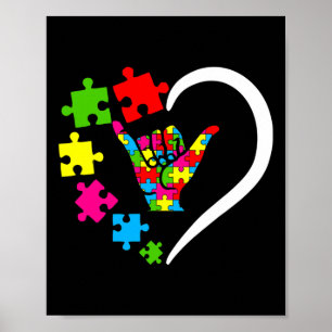 Language Asl Love Autism Awareness Day Apparel 1 Poster