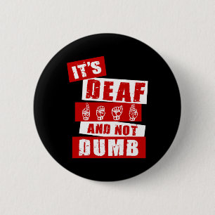 Language Deaf Awareness Hand Talk Asl Lenguaje De 6 Cm Round Badge