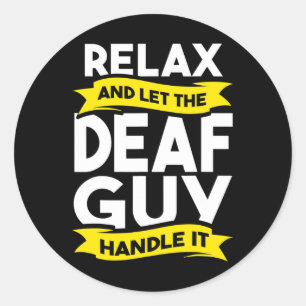 Language Deaf Awareness Hearing Loss And Asl Classic Round Sticker