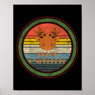 Language Deaf Christmas Reindeer Deaf Asl Awarenes Poster