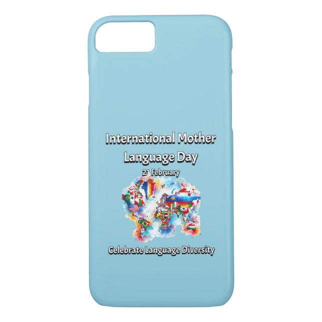 Language Diversity. International Mother Language  Case-Mate iPhone Case (Back)