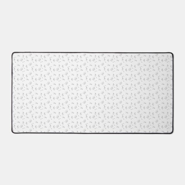 Language, Dove Grey Desk Mat (Front)