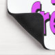 Language freak Basic purple Mouse Pad (Corner)