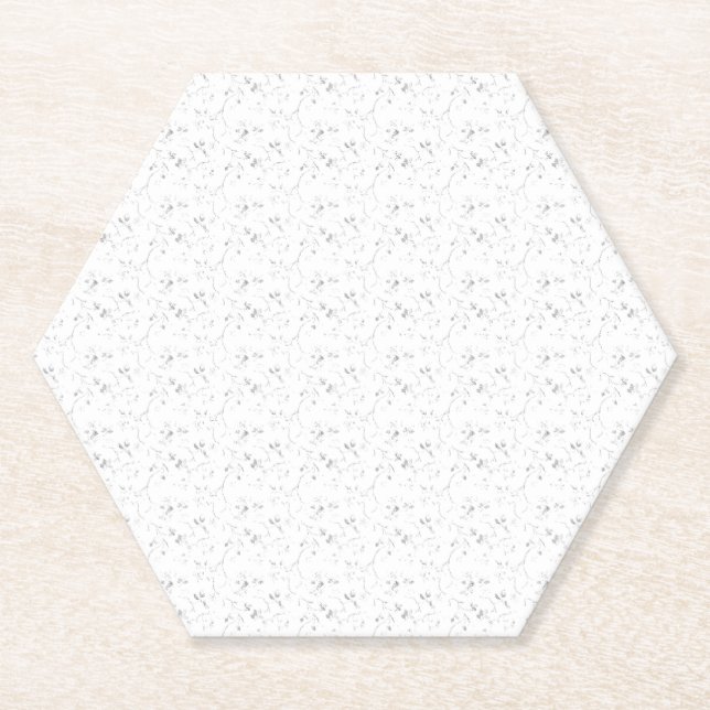 Language, Grey Cloud Paper Coaster (Front)