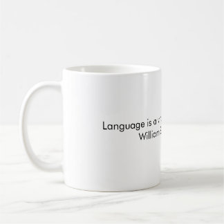 Language is a Virus from Outer Space, quote mug