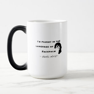Language of Facepalm Magic Mug