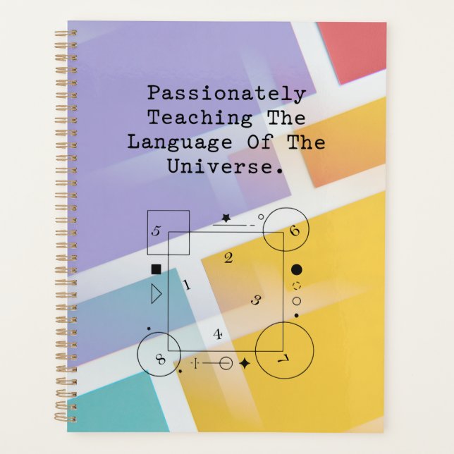 Language of Universe | Passionate Math Teaching Planner (Front)