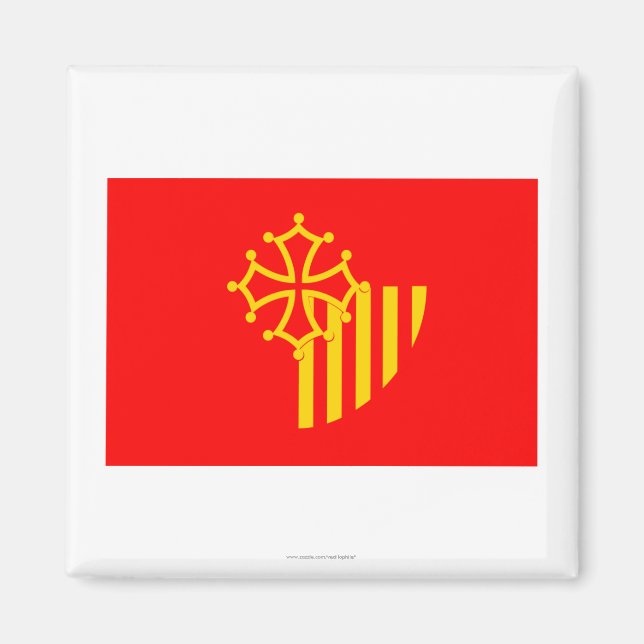 Languedoc-Roussillon flag Magnet (Front)