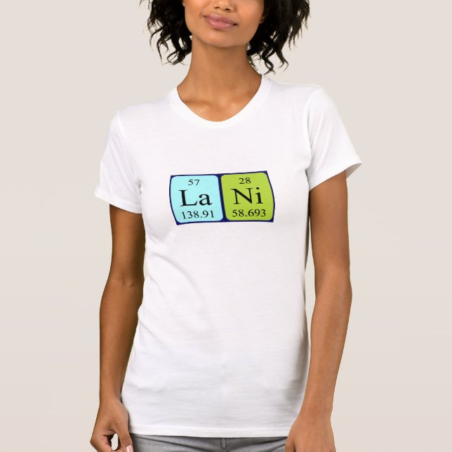 Lani periodic table name shirt (Front)