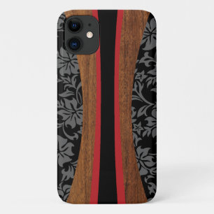 Laniakea Hawaiian Faux Wood Black Surfboard Case-Mate iPhone Case