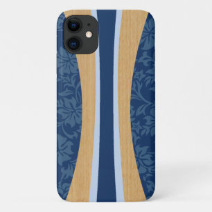 Laniakea Hawaiian Faux Wood Navy Surfboard Case-Mate iPhone Case