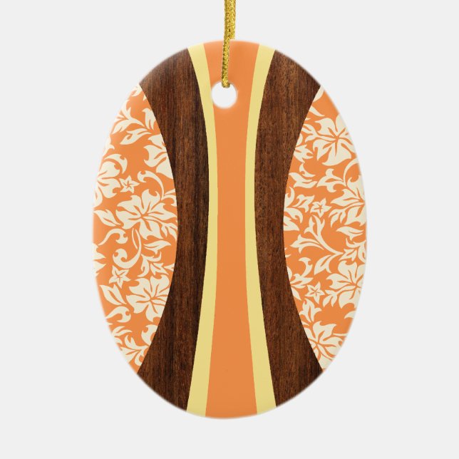 Laniakea Hawaiian Surfboard Ornament (Front)