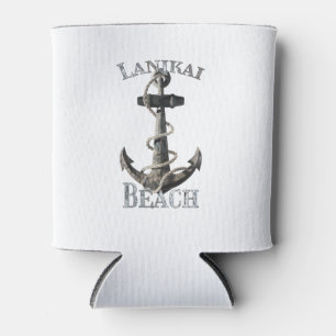 Lanikai Beach Hawaii Vacation Nautical Anchor Sail Can Cooler