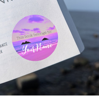 Lanikai Sunrise Book Sticker