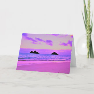 Lanikai Sunrise Thank You Card