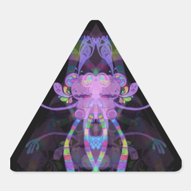 Lankee Tri-ppin Triangle Sticker (Front)