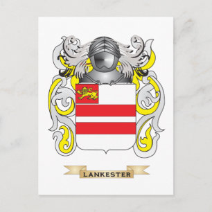 Lankester Coat of Arms (Family Crest) Postcard