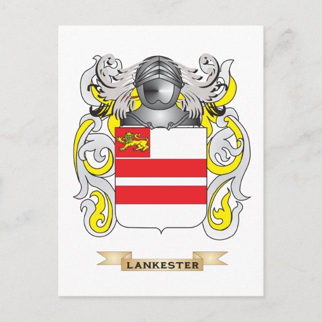 Lankester Coat of Arms (Family Crest) Postcard (Front)