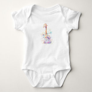 Lanky Baby Giraffe, Zoo Animals, Safari Animals  Bodysuit