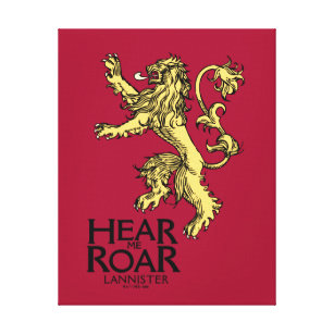 Lannister Sigil - Hear Me Roar Canvas Print