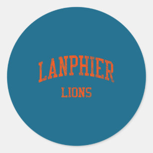 Lanphier High School Hs Springfield Classic Round Sticker