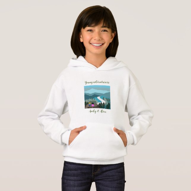 Lanscape Nature Loving Young Adventurers T-Shirt (Front Full)