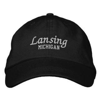 Lansing Michigan Embroidered Baseball Hat