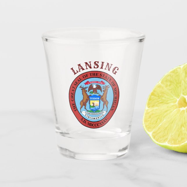 Lansing, Michigan Shot Glass (Front)