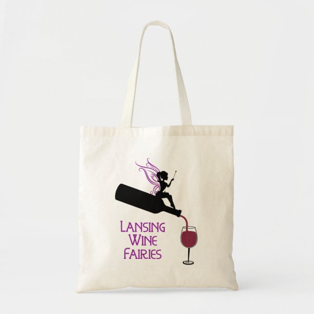 Lansing Wine Fairies Tote Bag (Front)