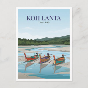 Lanta Noi Eastern Shore Thailand Postcard