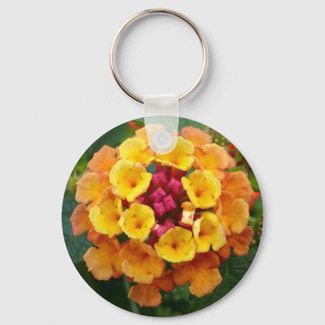 Lantana Flower II Key Ring (Front)