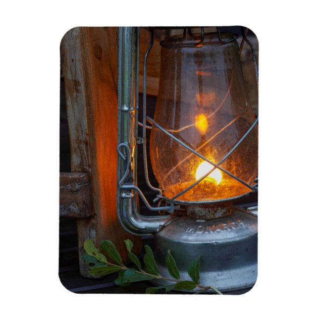 Lantern At Plains Camp, Kruger National Park Magnet (Vertical)
