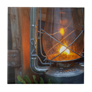 Lantern At Plains Camp, Kruger National Park Tile