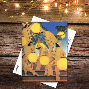 Lantern Bearers Maxfield Parrish Postcard