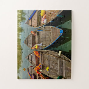 Lantern Boats of Hoi An, Vietnam Jigsaw Puzzle